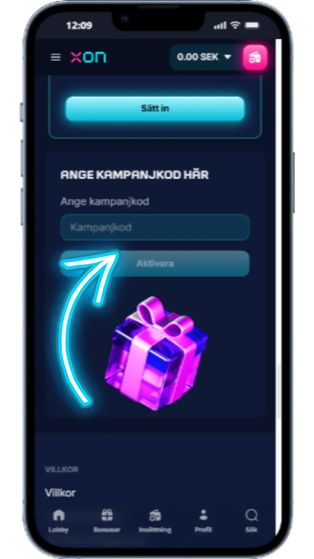 Ange din kampanjkod